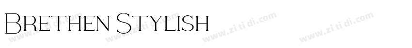 Brethen Stylish字体字体转换